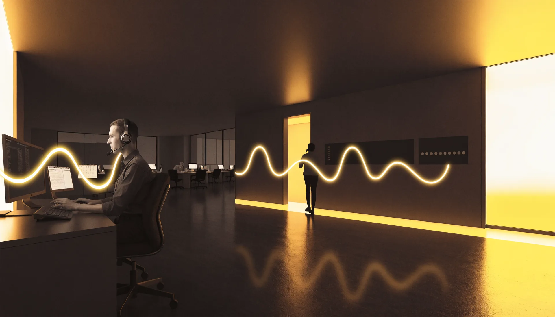 AI voice-agent operations connected to telephony and business systems